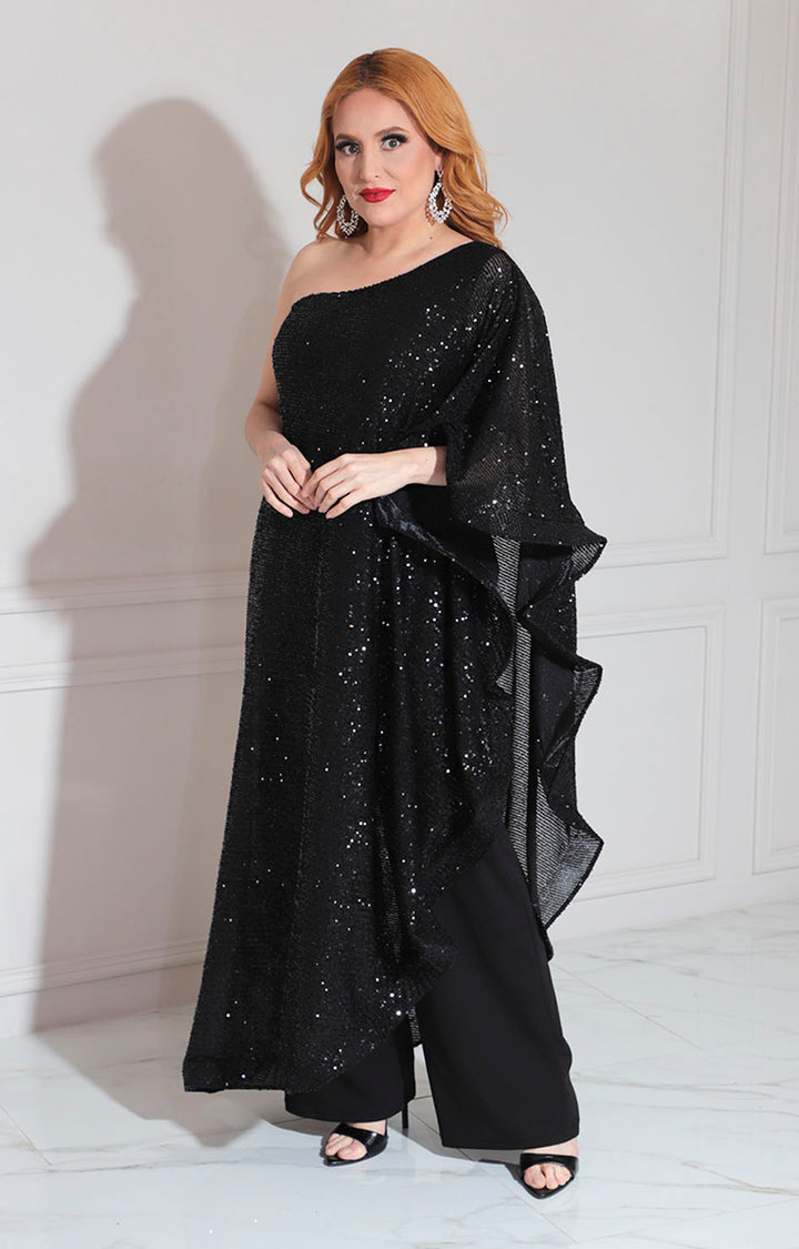 Palazzo negro asimétrico