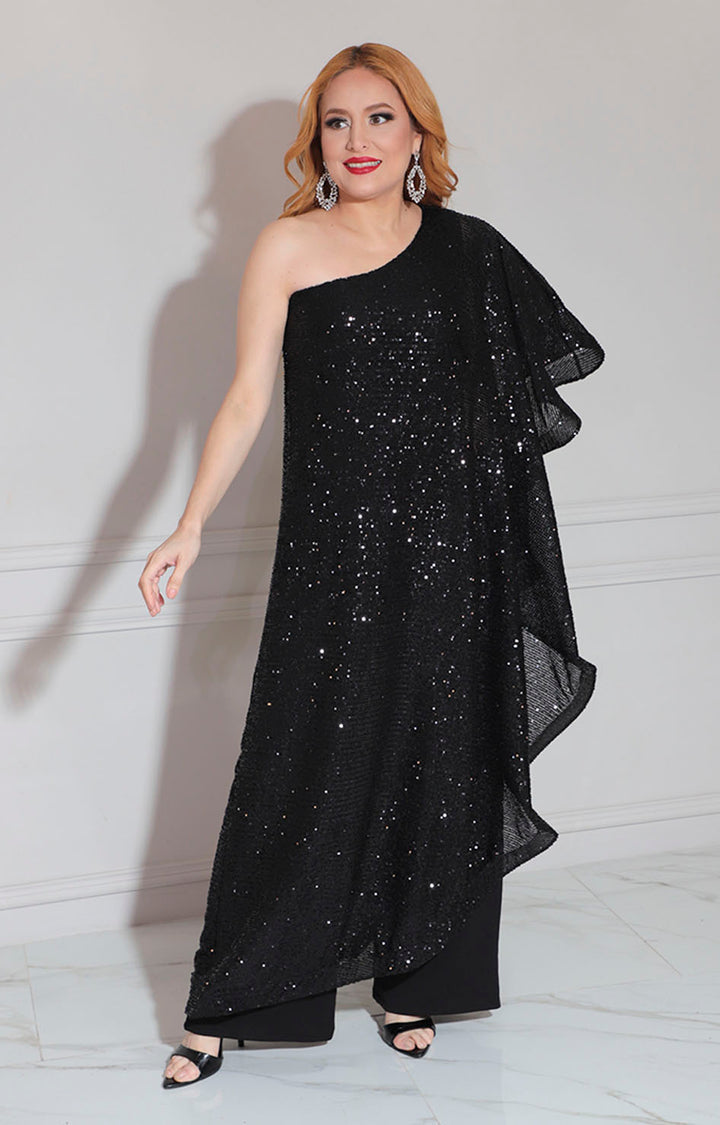 Palazzo negro asimétrico