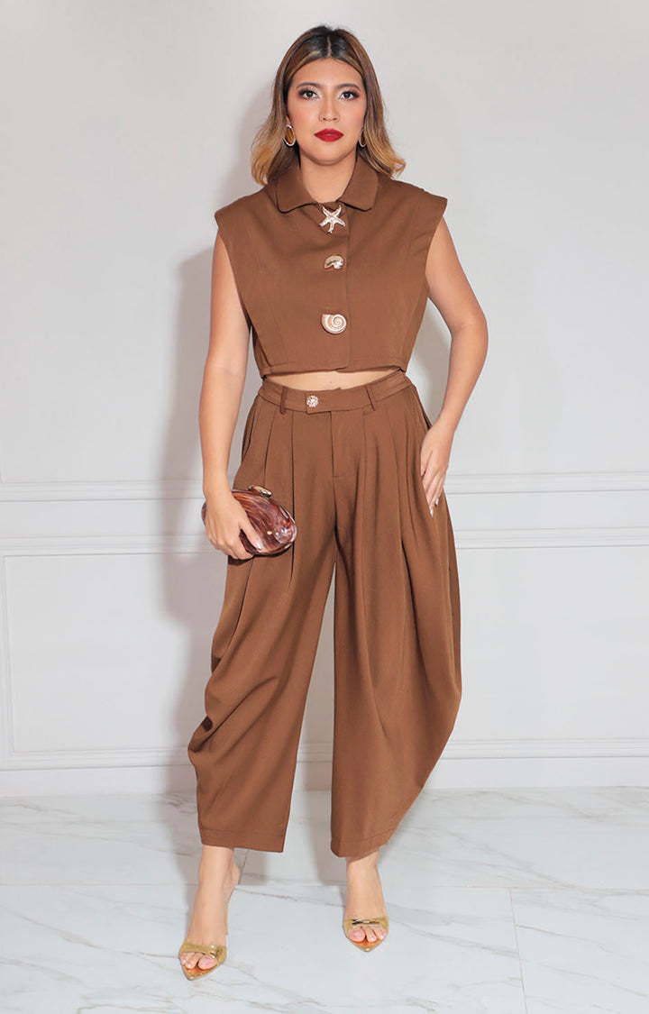 Conjunto café - CONJUNTO Boutiquemirel 