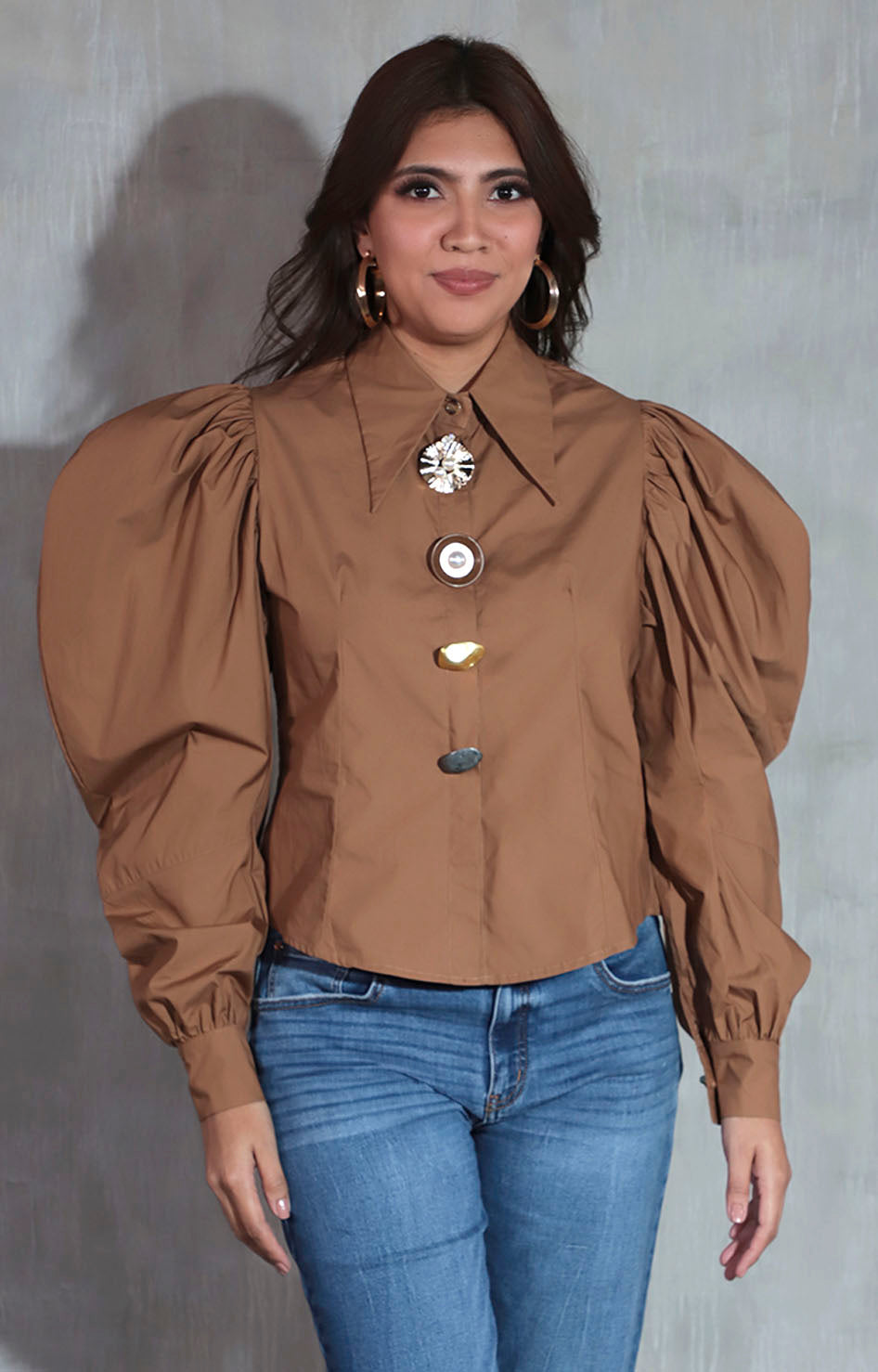 Blusa café - BLUSA Boutiquemirel 