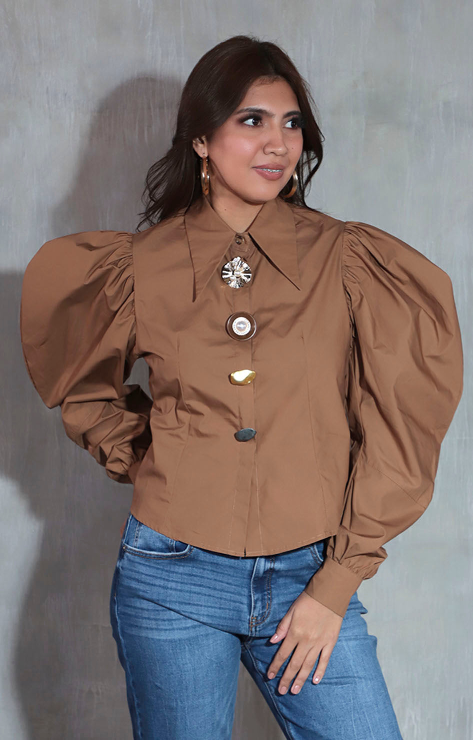 Blusa café - BLUSA Boutiquemirel 