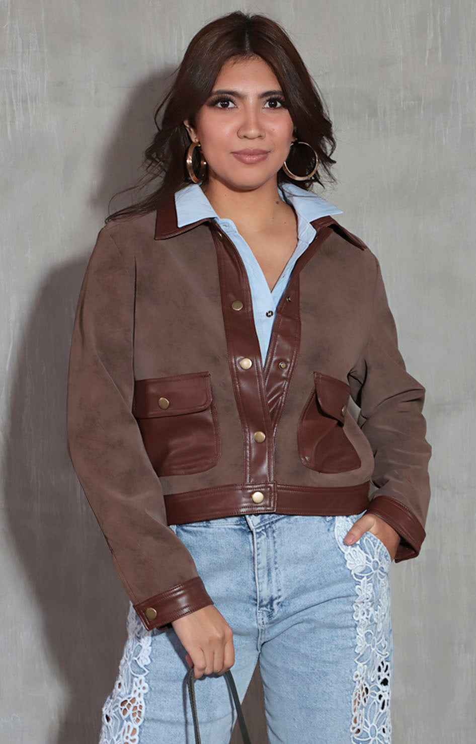 Chamarra chocolate - CHAMARRA Boutiquemirel 