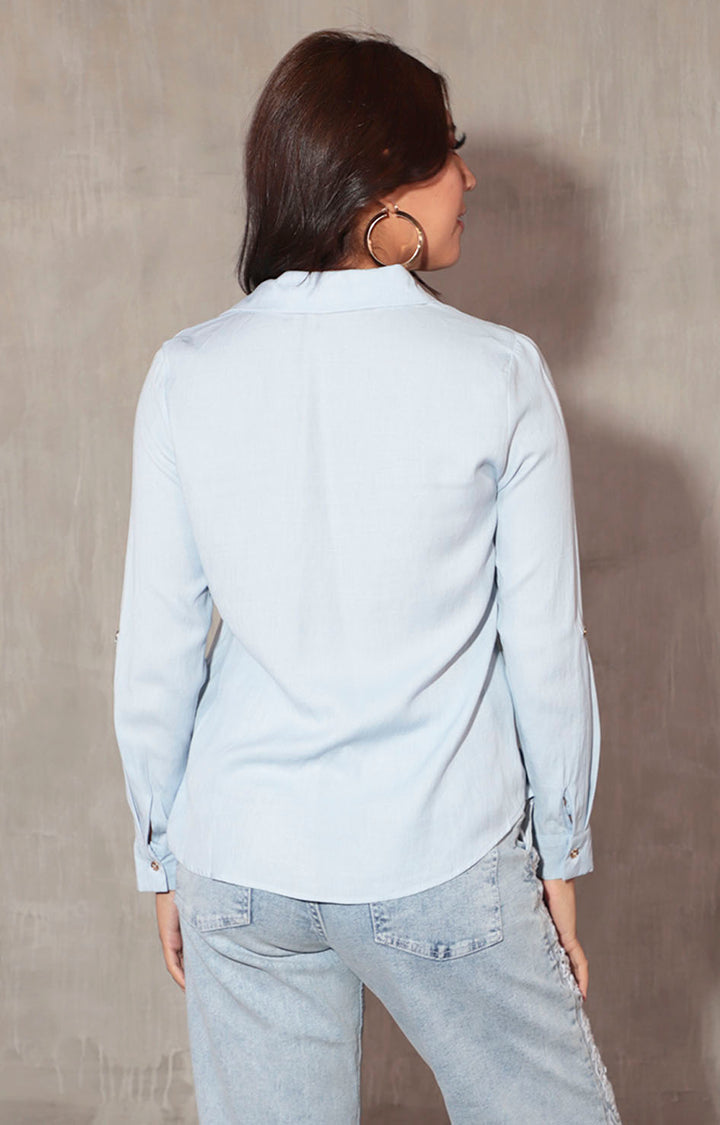 Camisera azul cielo - BLUSA Boutiquemirel 
