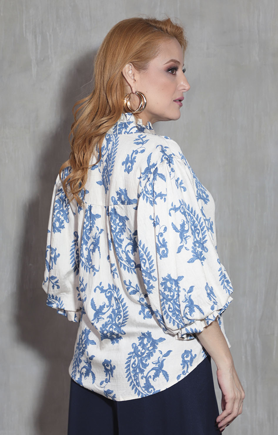 Blusa beige estamapada - BLUSA Boutiquemirel 