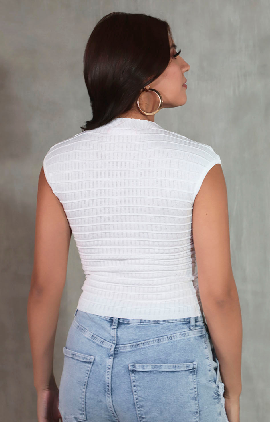 Blusa blanca con brillos - BLUSA Boutiquemirel 