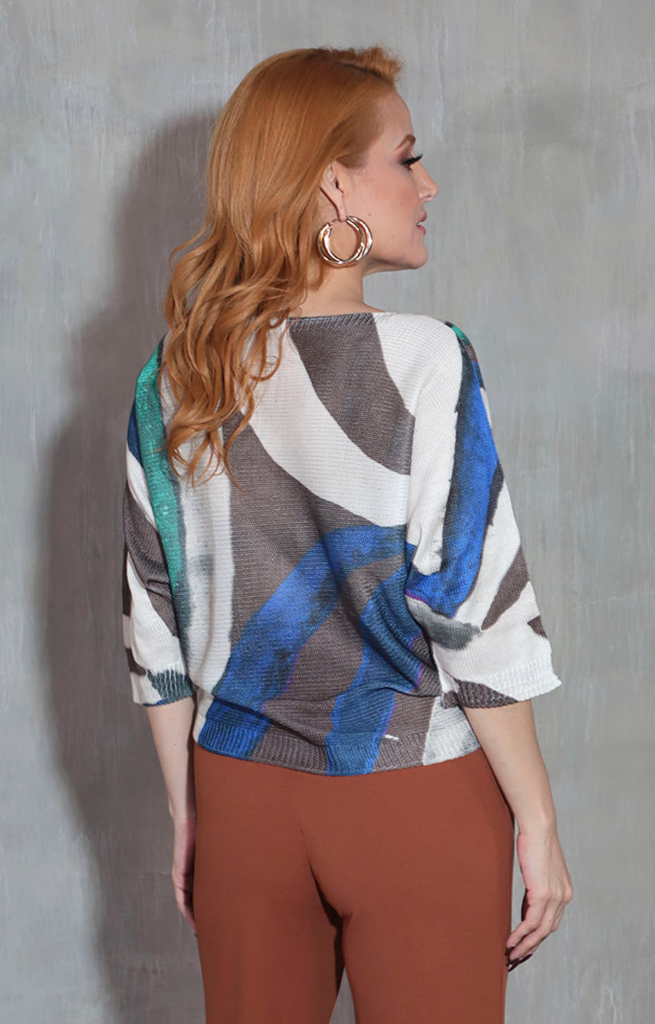 Blusa beige estampada - BLUSA Boutiquemirel 