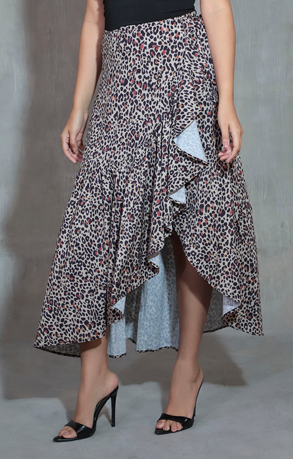 Falda envolvente café - FALDA Boutiquemirel 