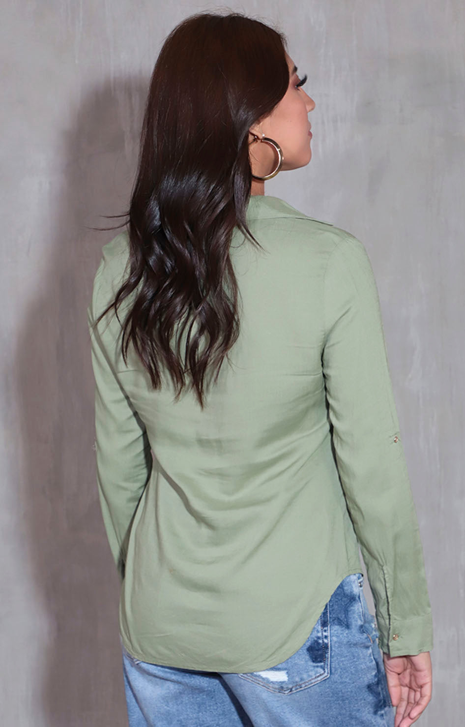 Camisera verde olivo - BLUSA Boutiquemirel 