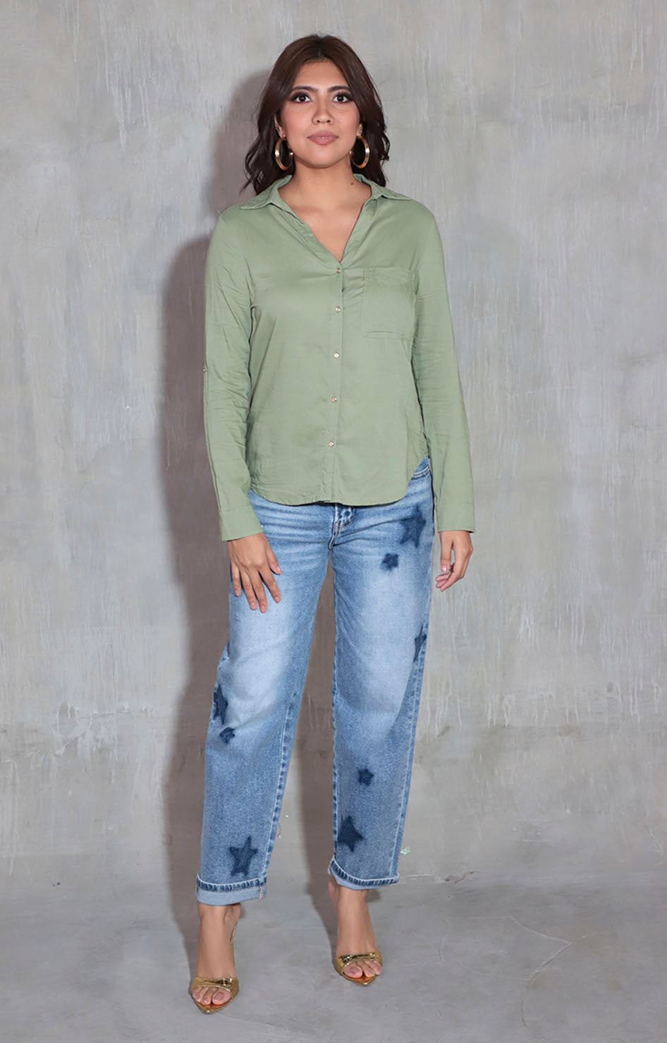 Camisera verde olivo - BLUSA Boutiquemirel 