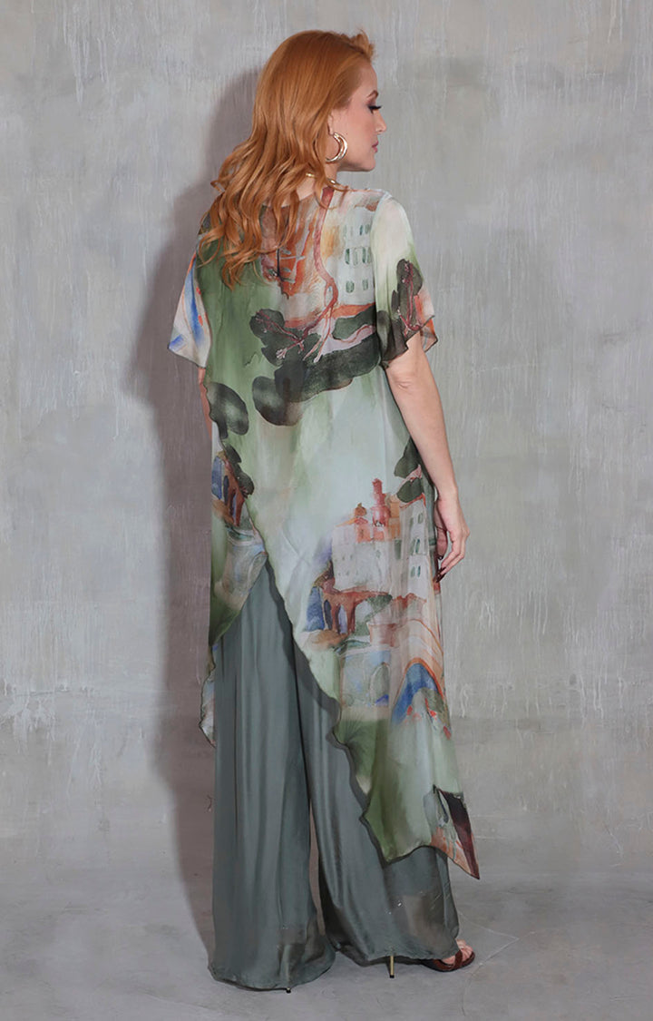 Conjunto verde de seda - CONJUNTO XL Boutiquemirel 