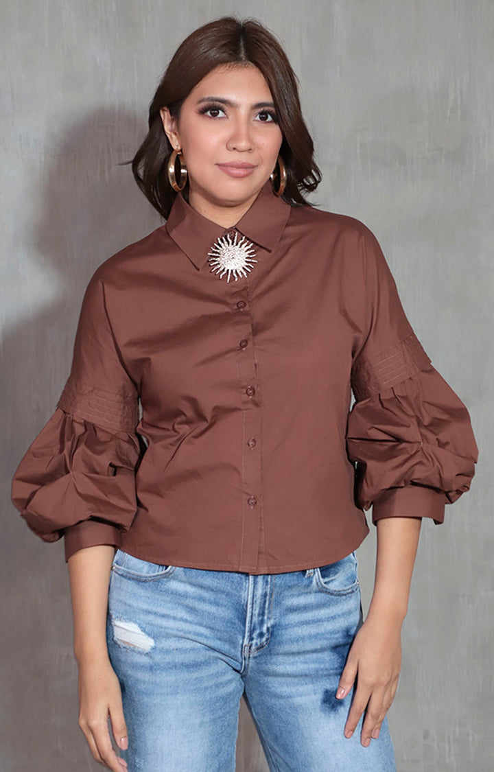 Blusa café - BLUSA Boutiquemirel 