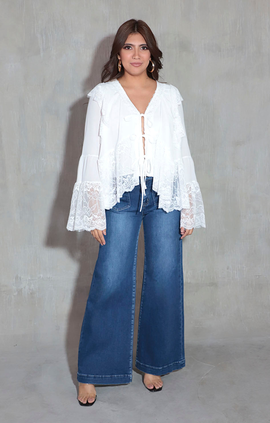 Blusa blanca con lazos - BLUSA Boutiquemirel 
