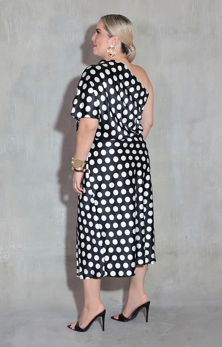 Vestido negro polka-dots - VESTIDO XL Boutiquemirel 