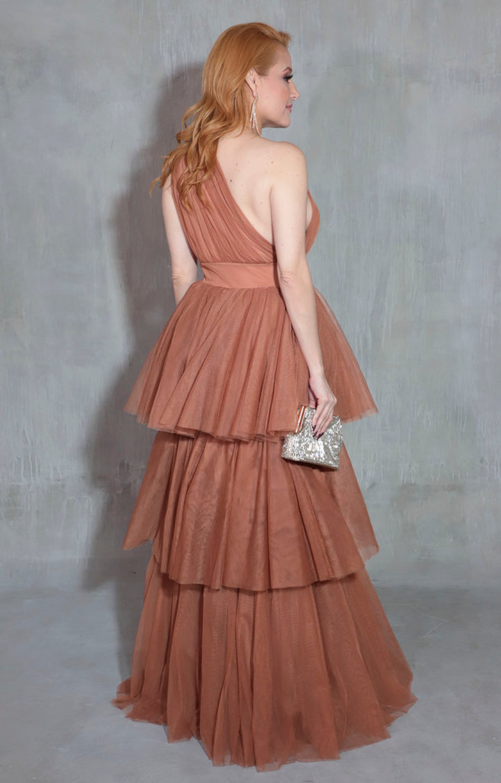 Vestido de tull café - VESTIDO Boutiquemirel 