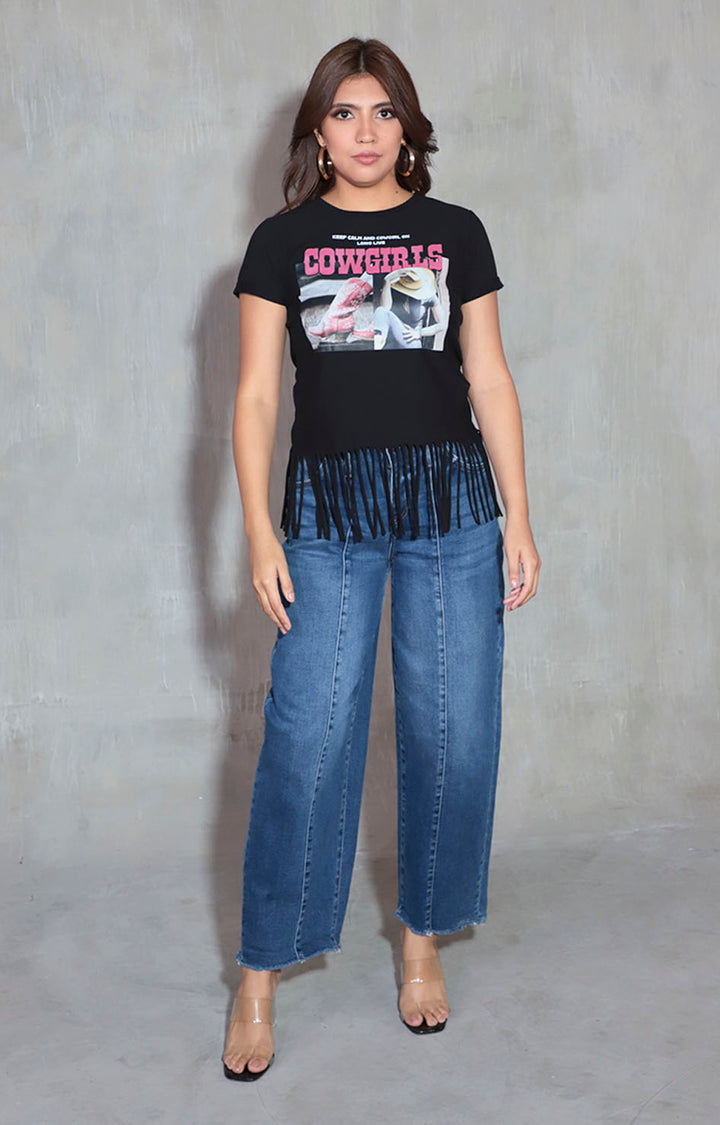 Blusa negra cowgirl - BLUSA Boutiquemirel 