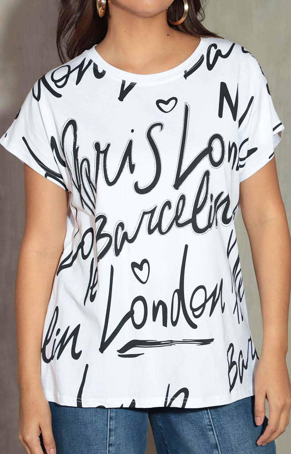 Blusa blanca con letras - BLUSA Boutiquemirel 