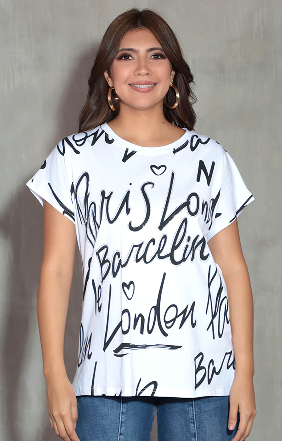 Blusa blanca con letras - BLUSA Boutiquemirel 