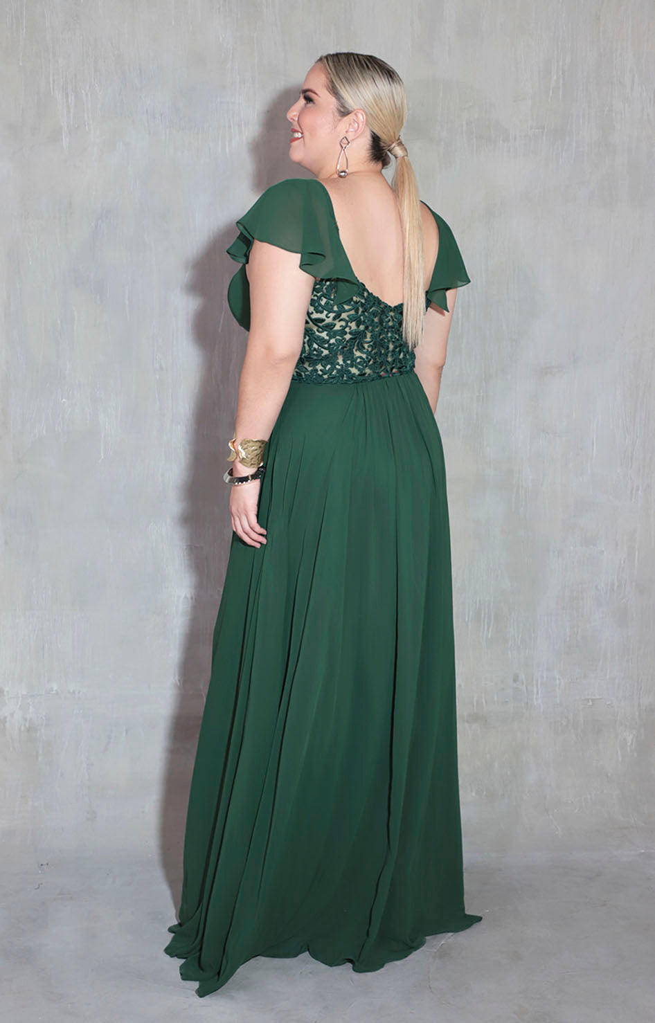 Vestido verde de gala - VESTIDO XL Boutiquemirel 