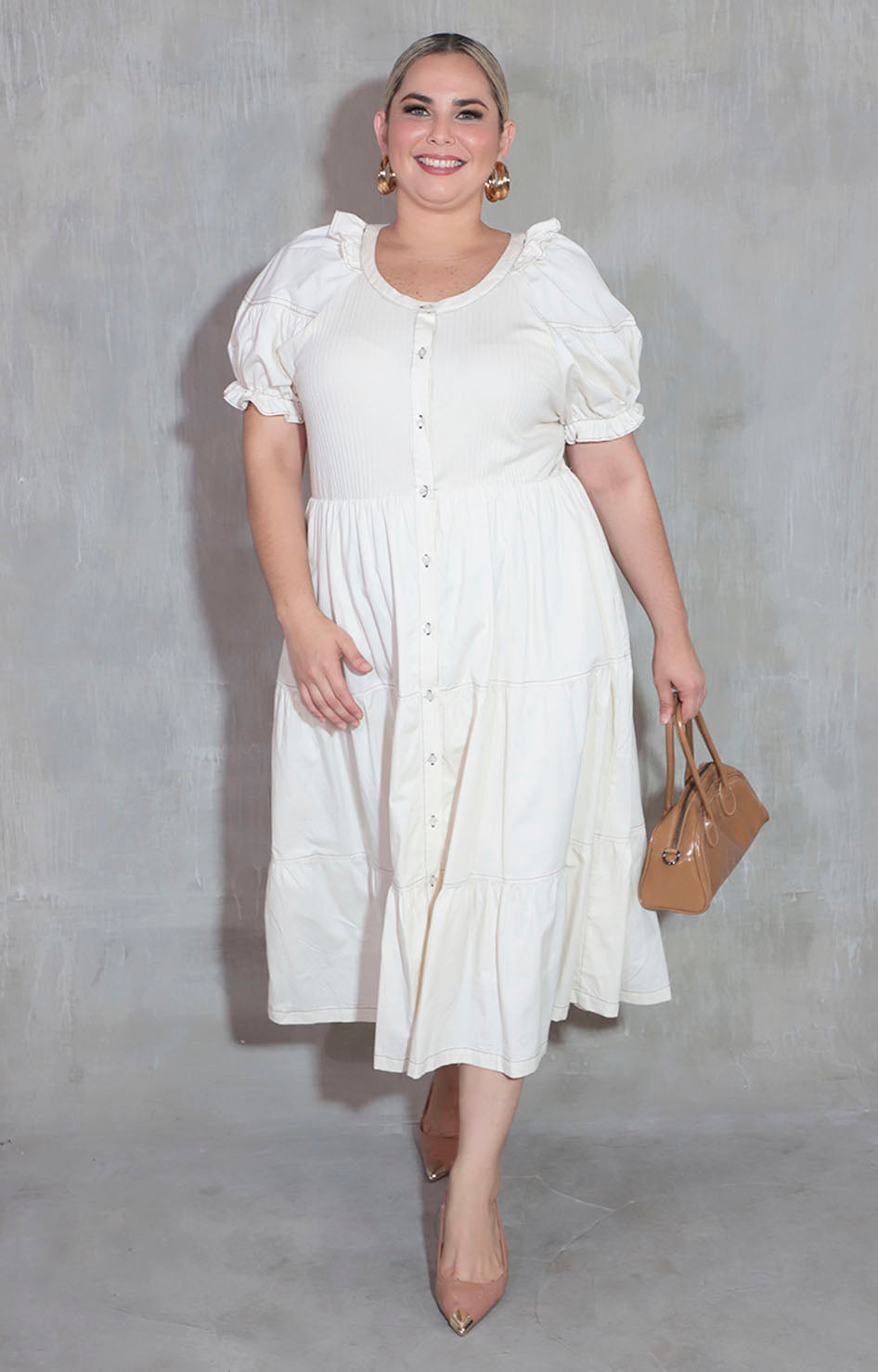 Vestido beige - VESTIDO XL Boutiquemirel 