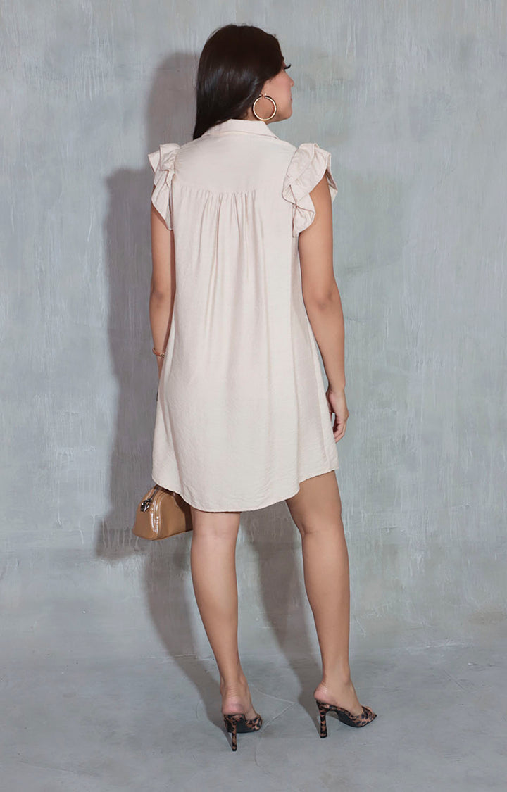 Vestido beige - VESTIDO Boutiquemirel 