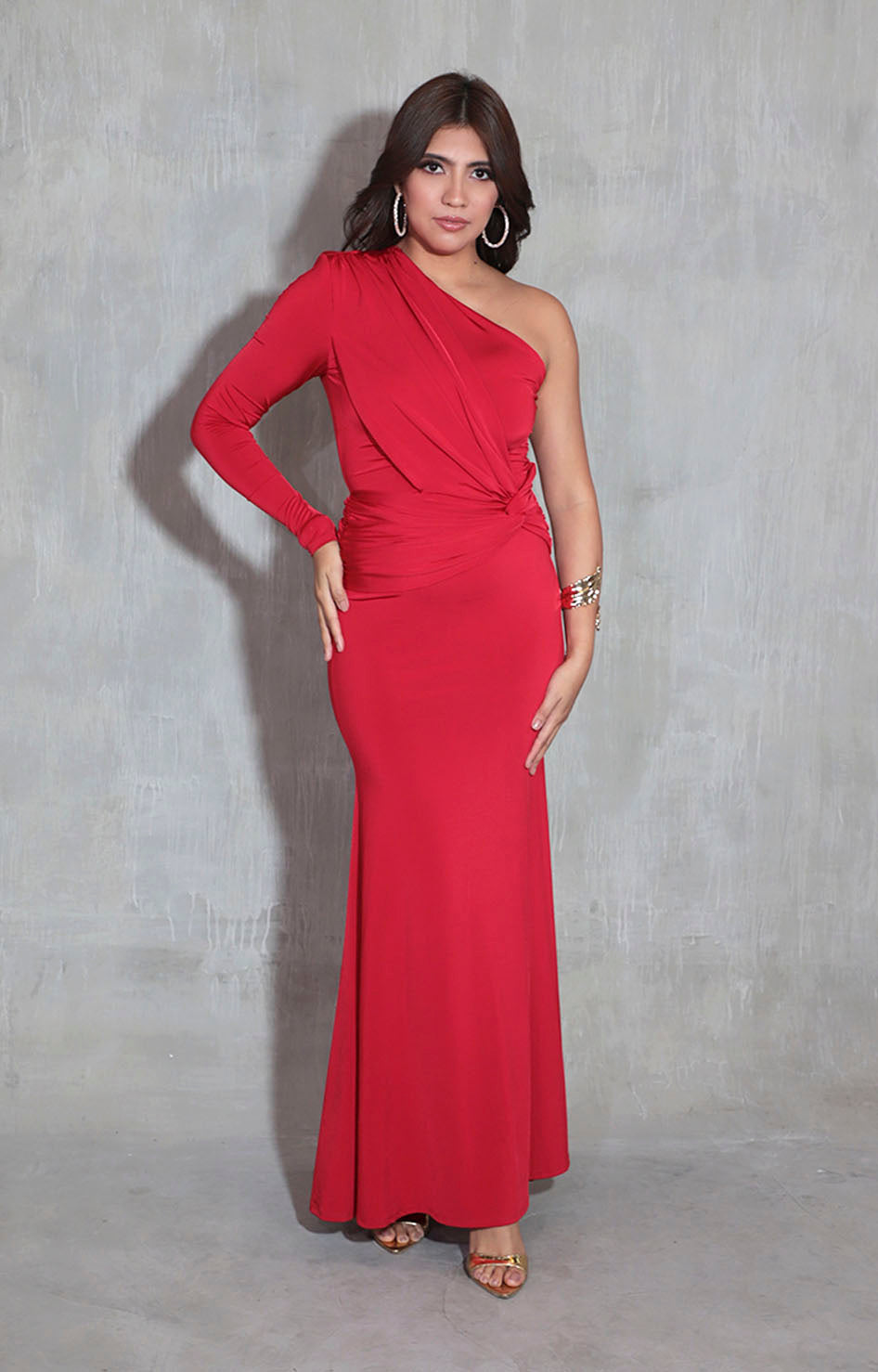 Vestido rojo satinado - VESTIDO Boutiquemirel 
