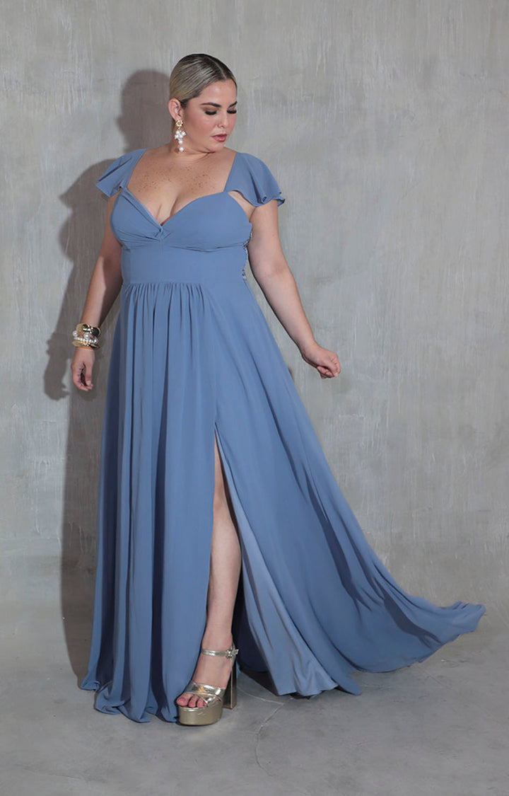 Vestido azul de gala - VESTIDO XL Boutiquemirel 