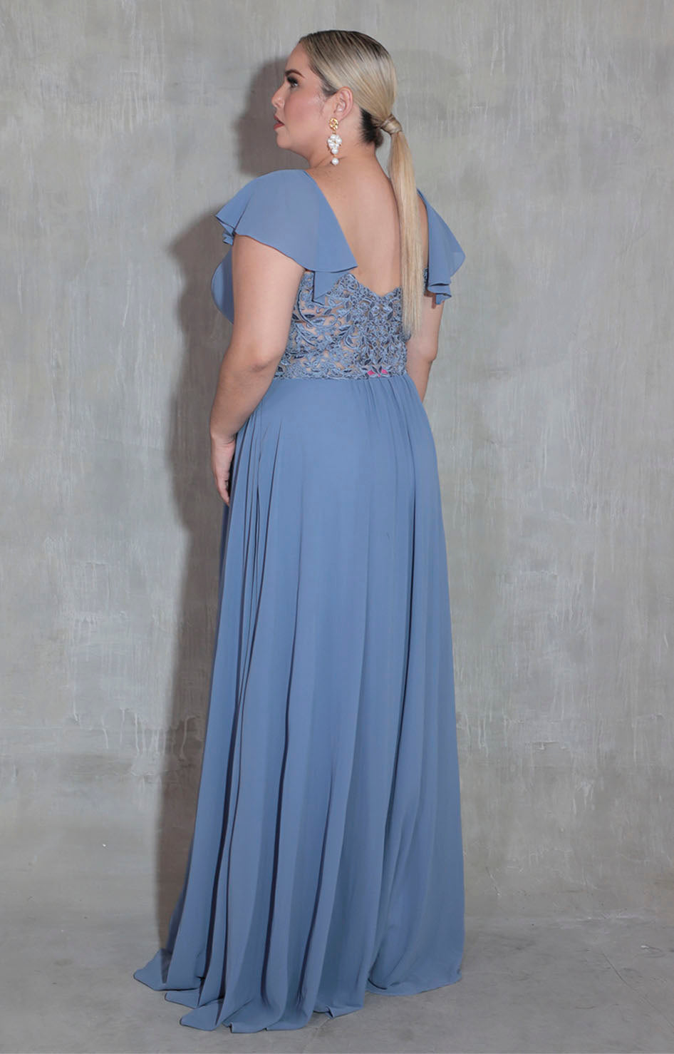 Vestido azul de gala - VESTIDO XL Boutiquemirel 