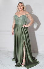 Vestido verde de gala - VESTIDO XL Boutiquemirel 