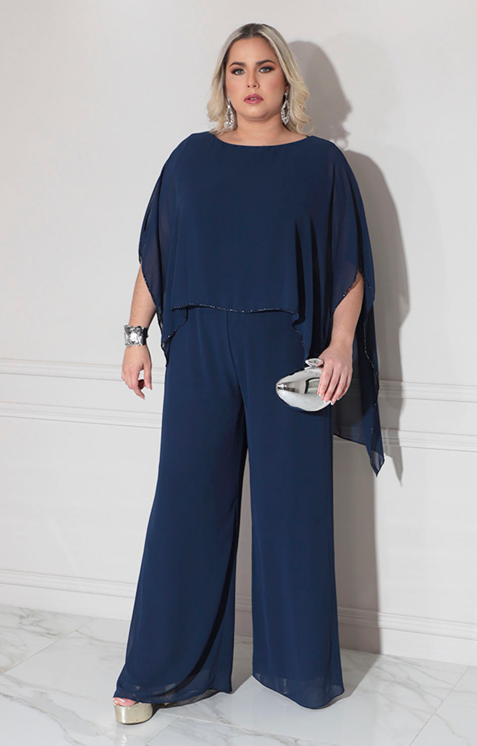 Palazzo de gala azul - VESTIDO XL Boutiquemirel 