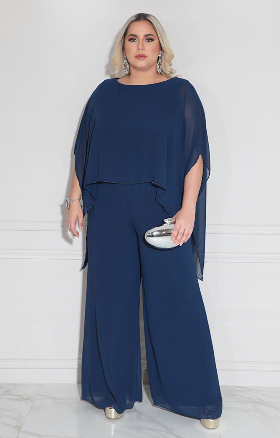 Palazzo de gala azul - VESTIDO XL Boutiquemirel 