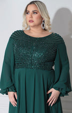 Vestido verde de gala - VESTIDO XL Boutiquemirel 