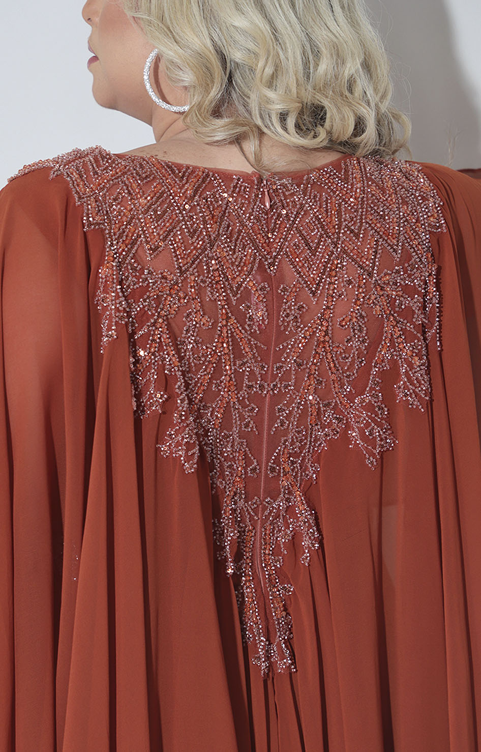 Vestido chedrón de gala