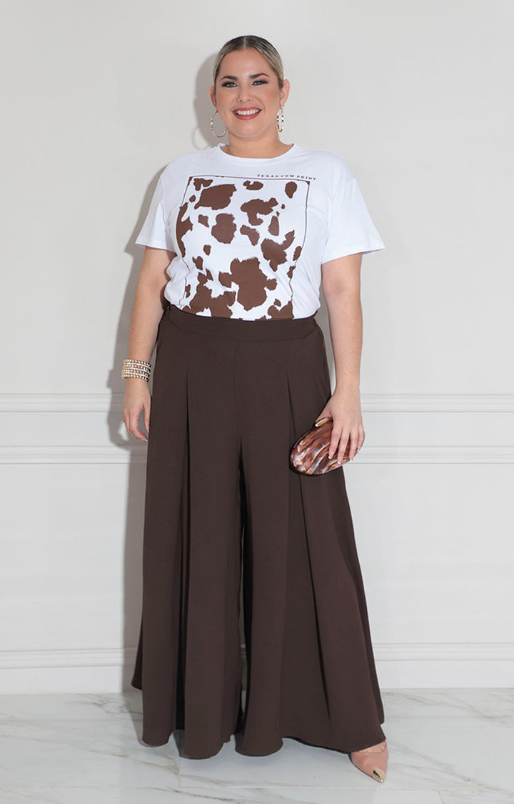 Blusa blanca cow