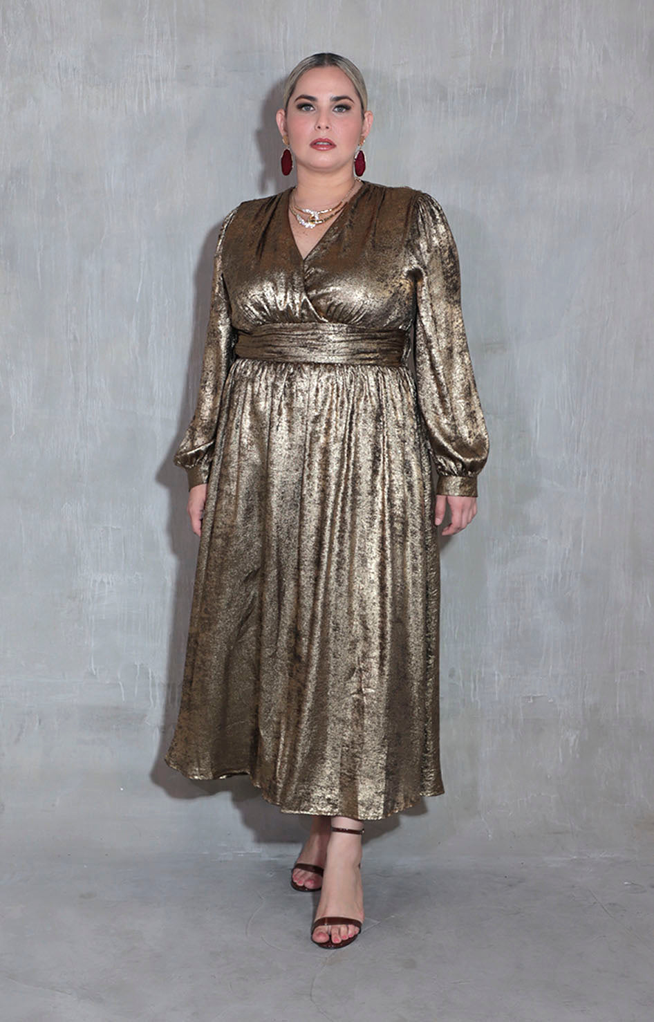 Vestido de gala dorado - VESTIDO XL Boutiquemirel 