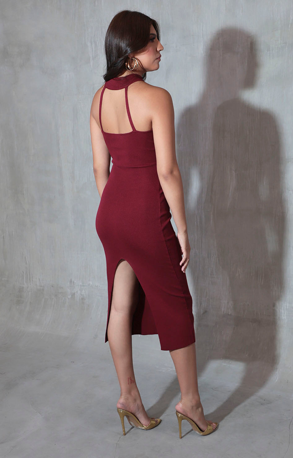 Vestido vino - VESTIDO Boutiquemirel 