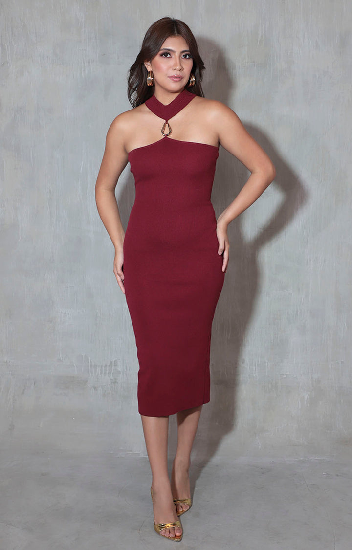 Vestido vino - VESTIDO Boutiquemirel 