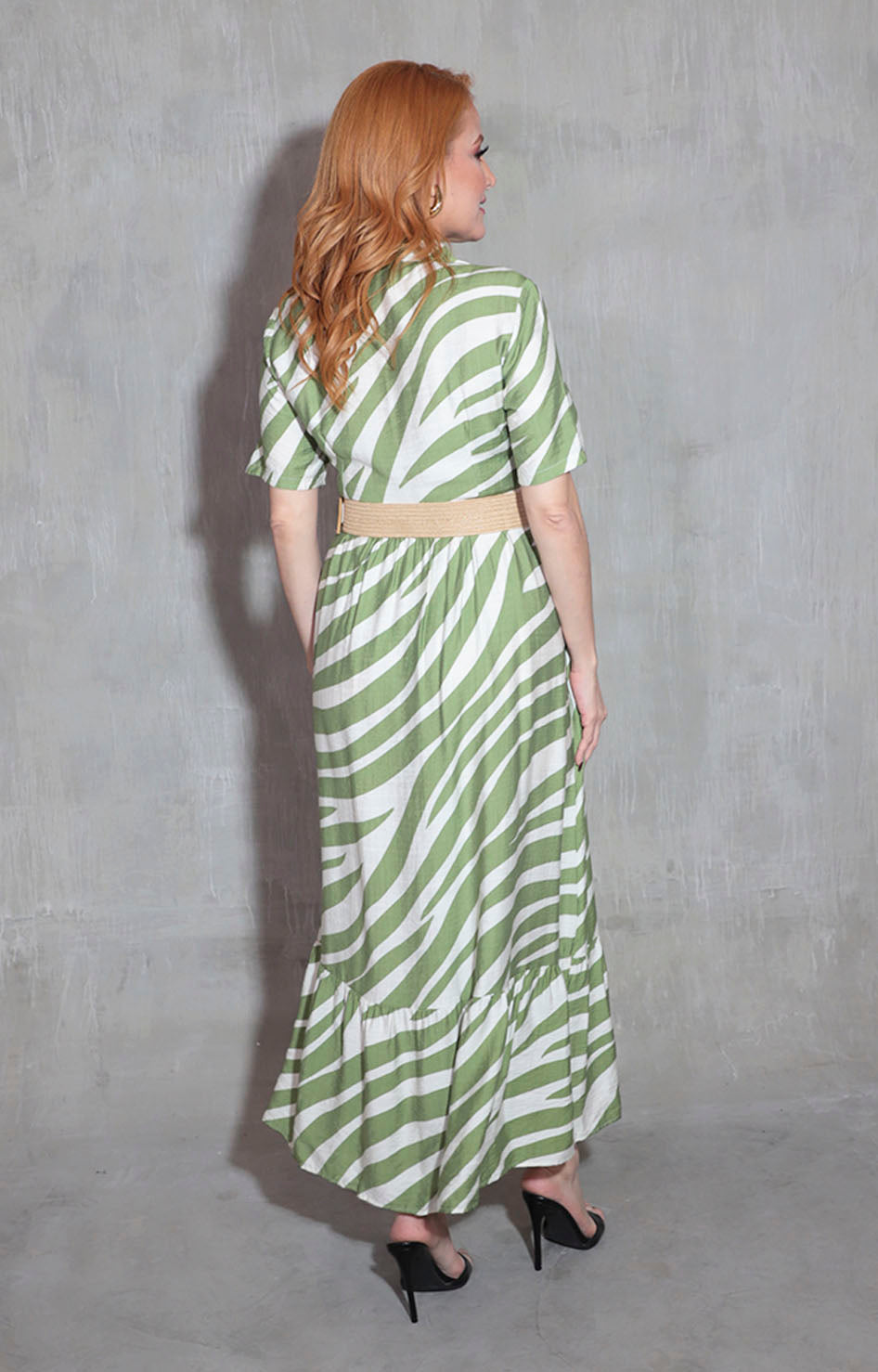 Vestido camisero verde - VESTIDO Boutiquemirel 