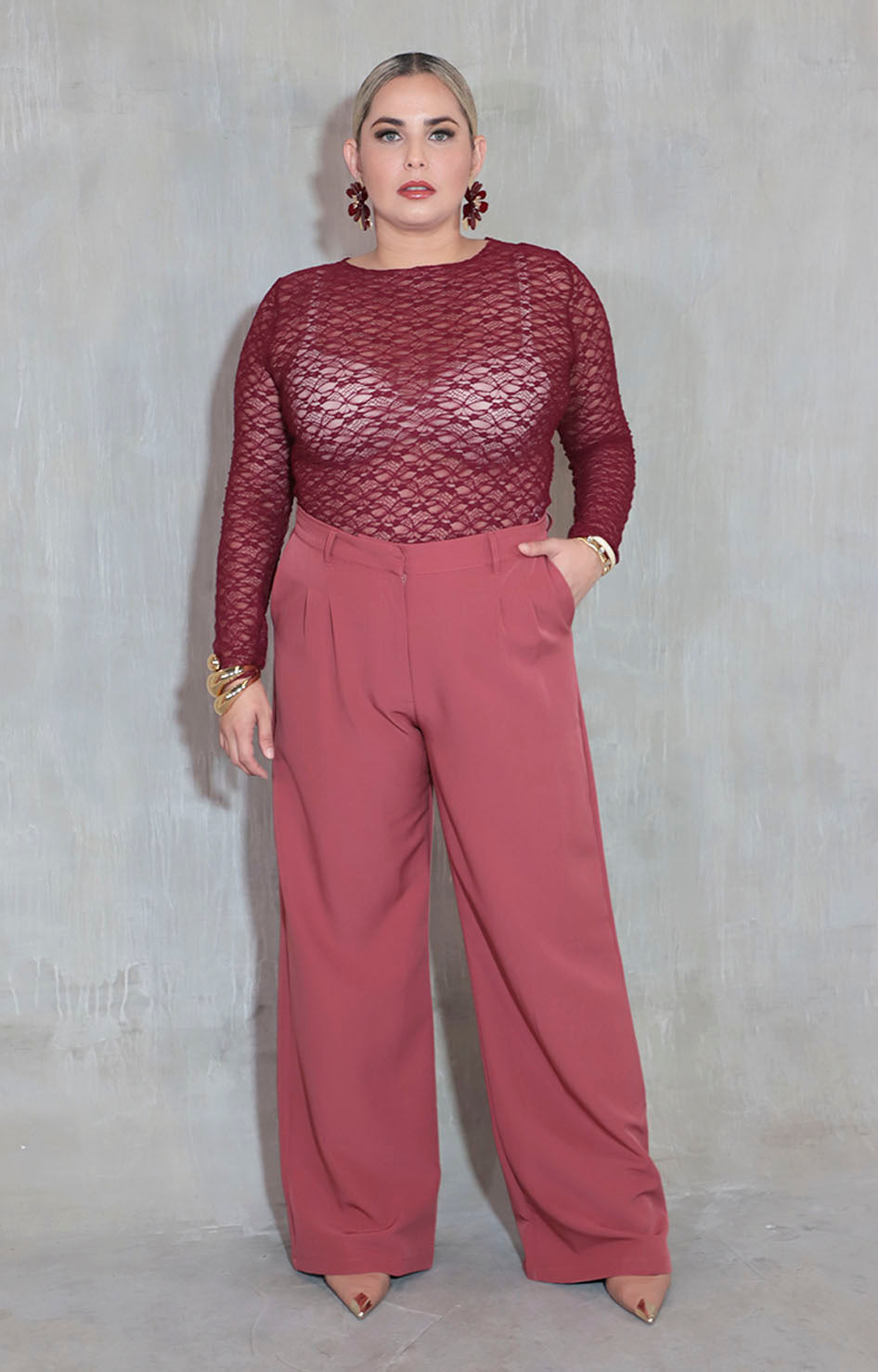 Pantalón palo de rosa - PANTALON XL Boutiquemirel 