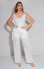 Conjunto beige con lentejuela - CONJUNTO Boutiquemirel 