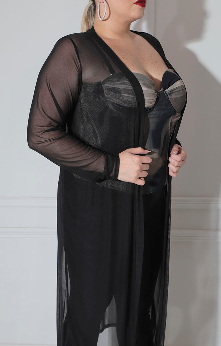 Kimono negro de mechs