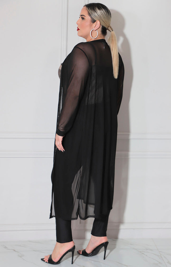 Kimono negro de mechs