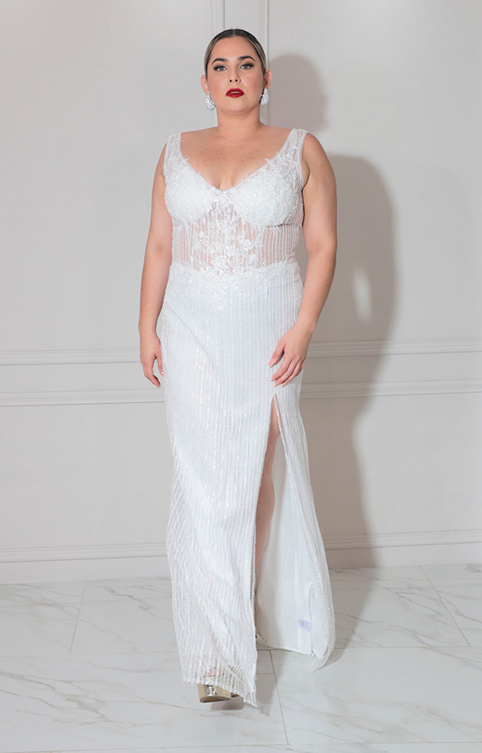 Vestido blanco bride - VESTIDO XL Boutiquemirel 