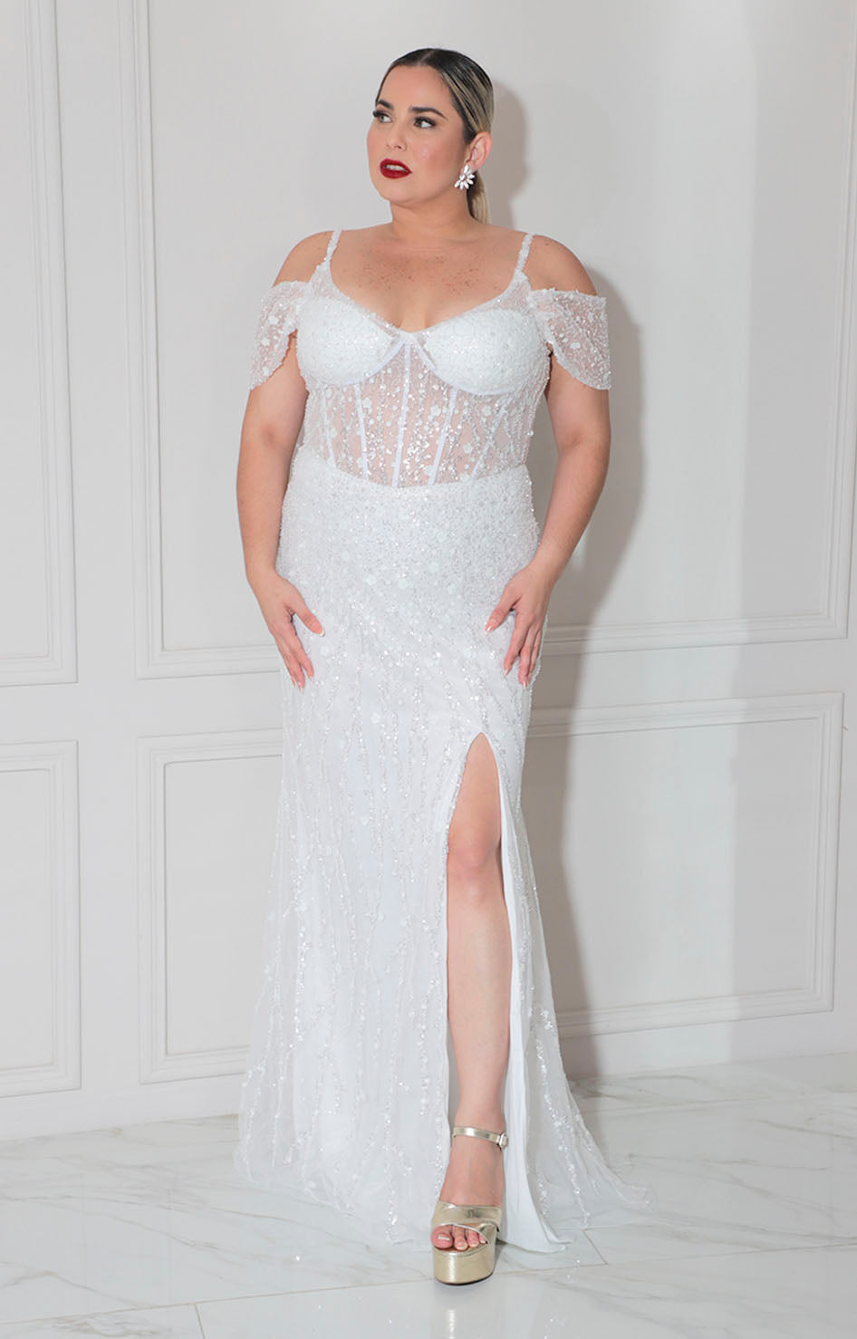 Vestido blanco bride - VESTIDO XL Boutiquemirel 