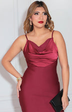 Vestido vino - VESTIDO Boutiquemirel 