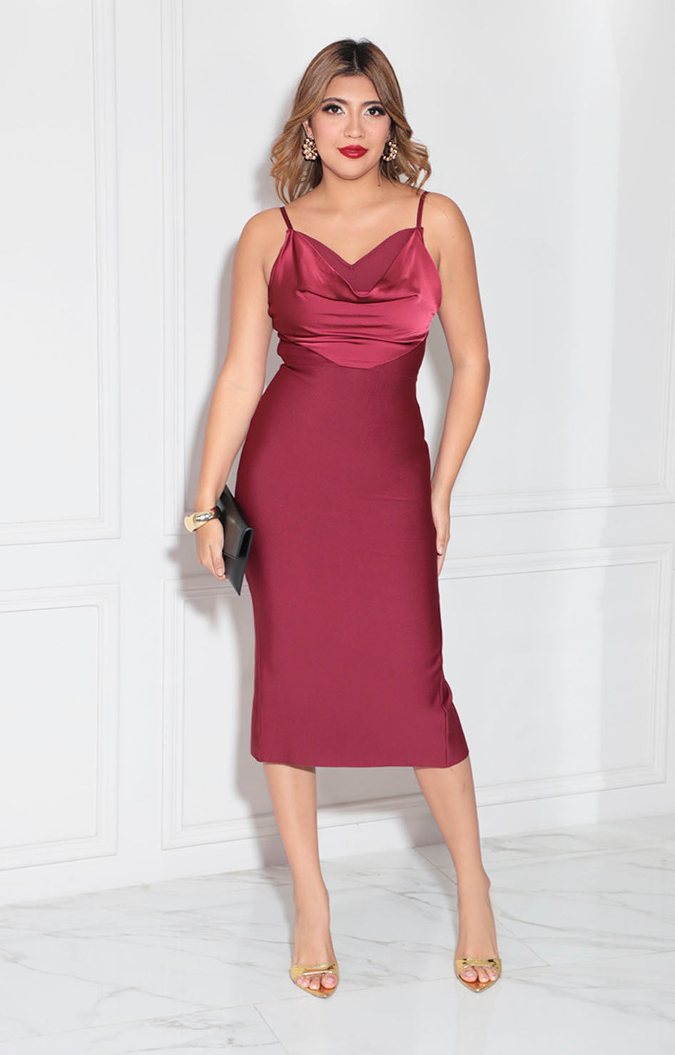 Vestido vino - VESTIDO Boutiquemirel 