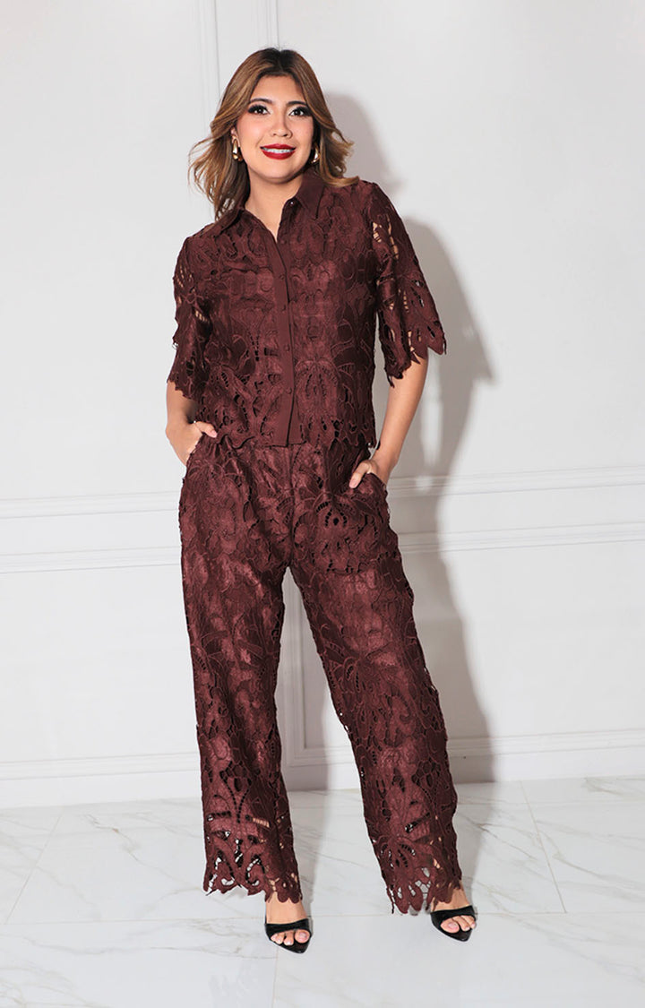 Conjunto café de guipiur