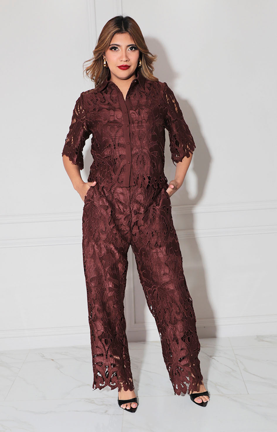 Conjunto café de guipiur