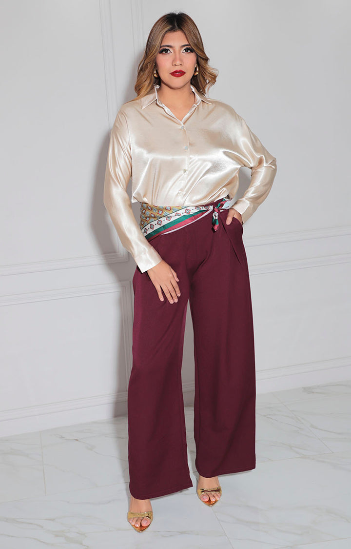 Pantalón vino - PANTALON Boutiquemirel 