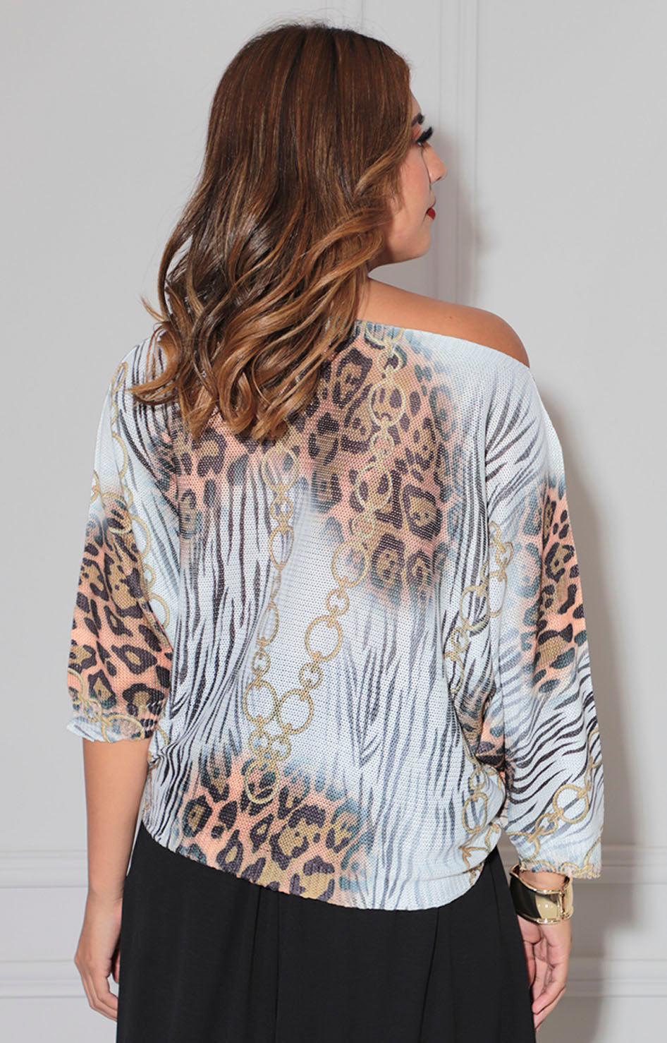 Blusa verde print