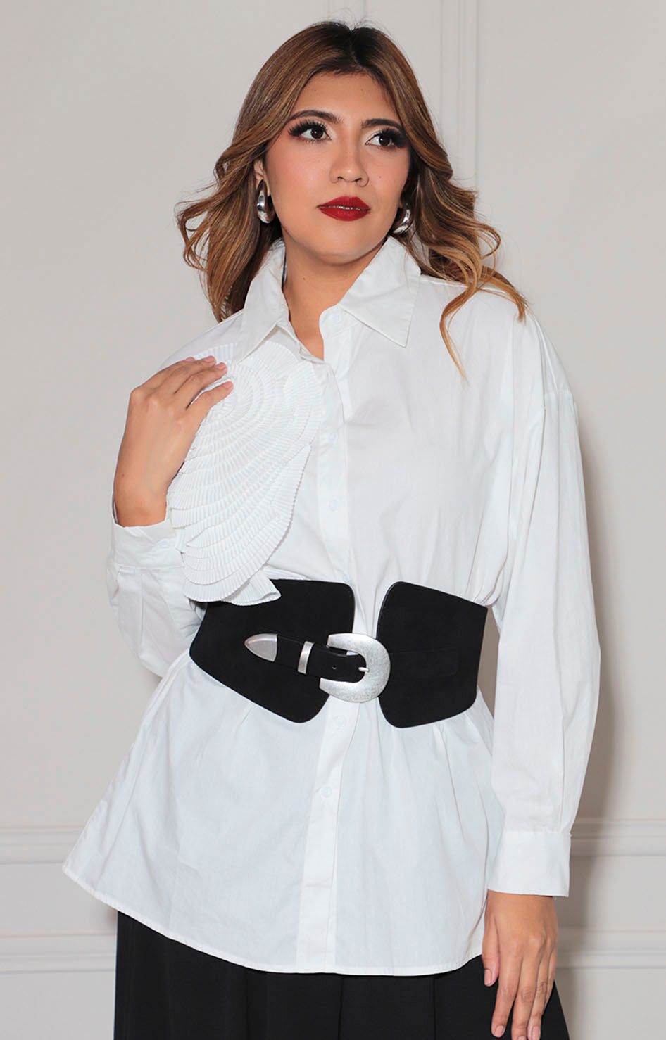 Blusa blanca de botones - BLUSA Boutiquemirel 